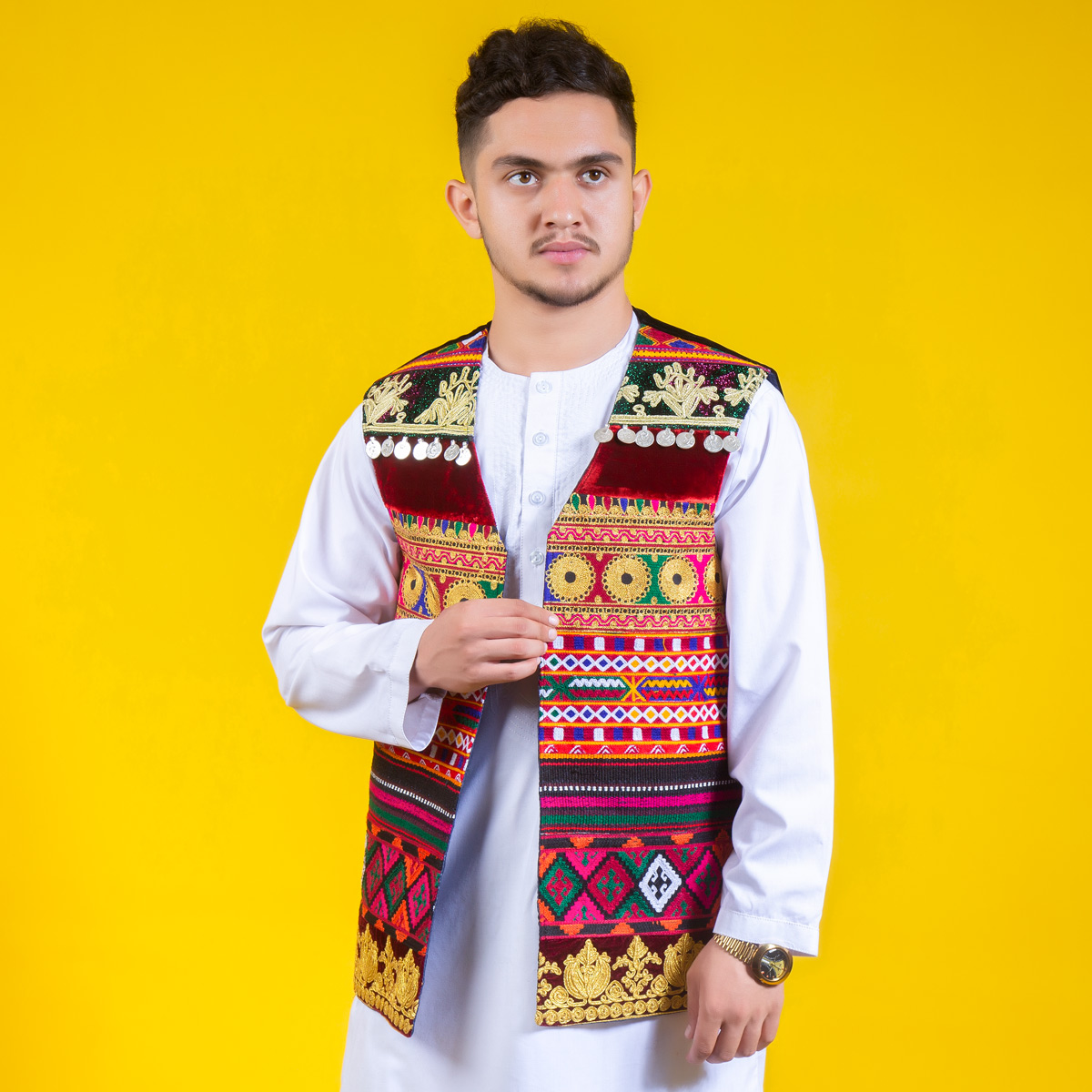 Traditional Party Waistcoat| Afghan Men Outfit