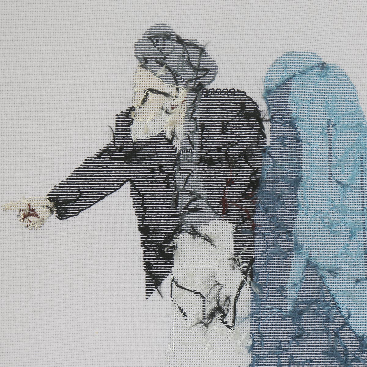 Afghan Cultural Diversity Artwork| Beautiful Needlework on Canvas