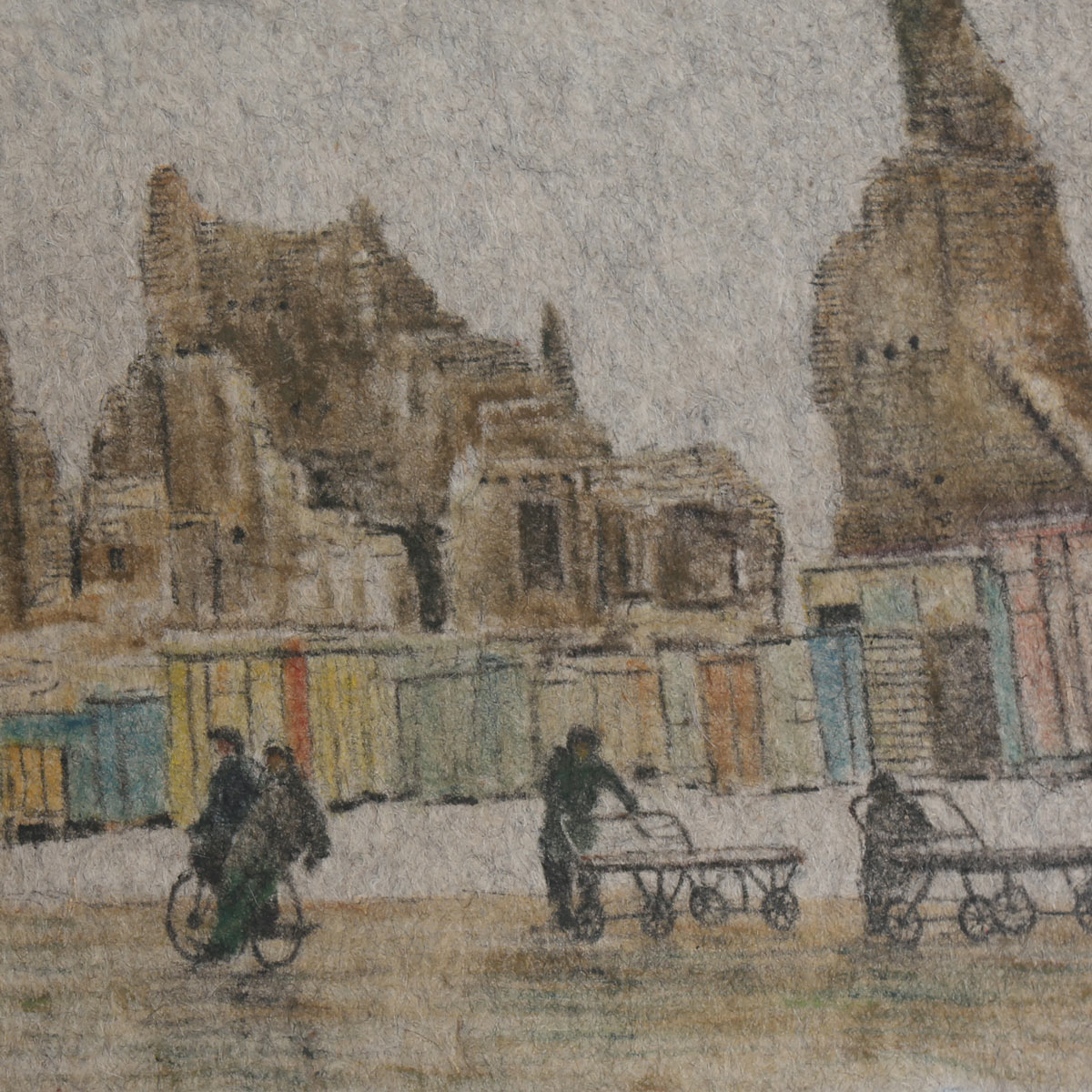 Mujahidin Era Artwork| Old Kabul Painting| Afghanistan View Artwork