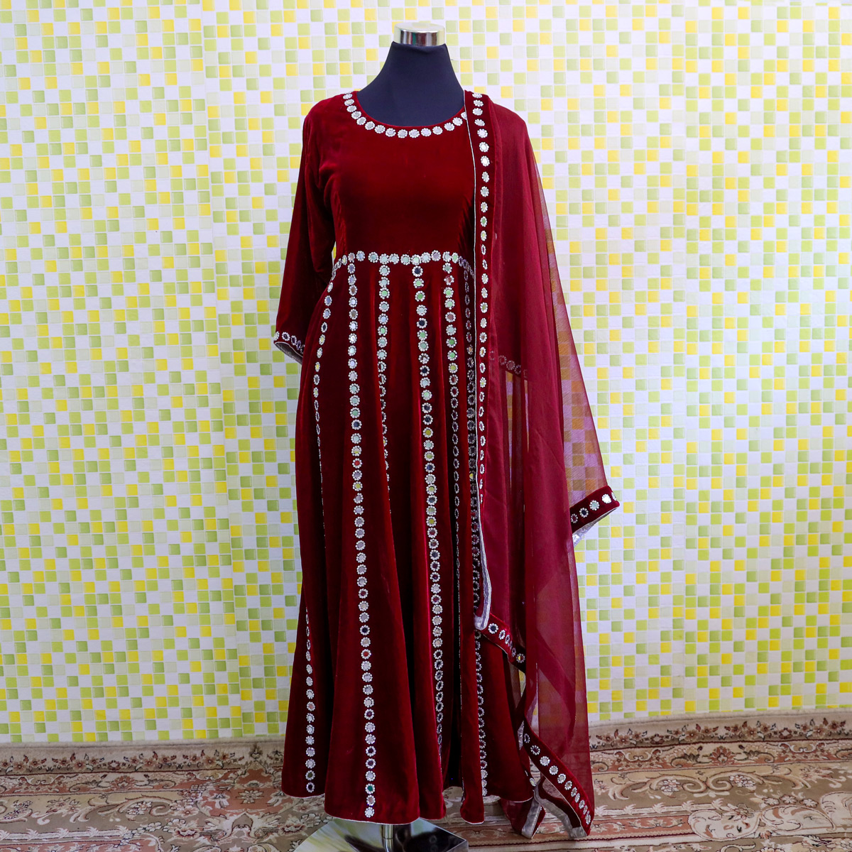 Elegant Gand Afghani Dress