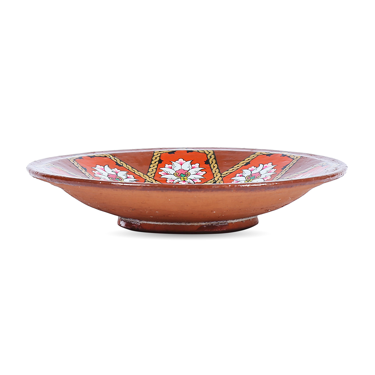 Brown Handmade Pottery Ceramic Plate