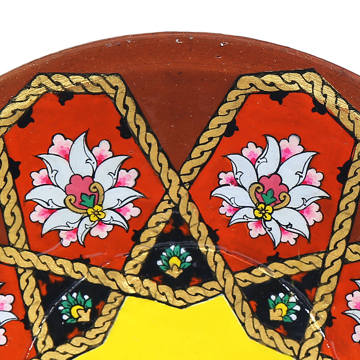 Brown Handmade Pottery Ceramic Plate