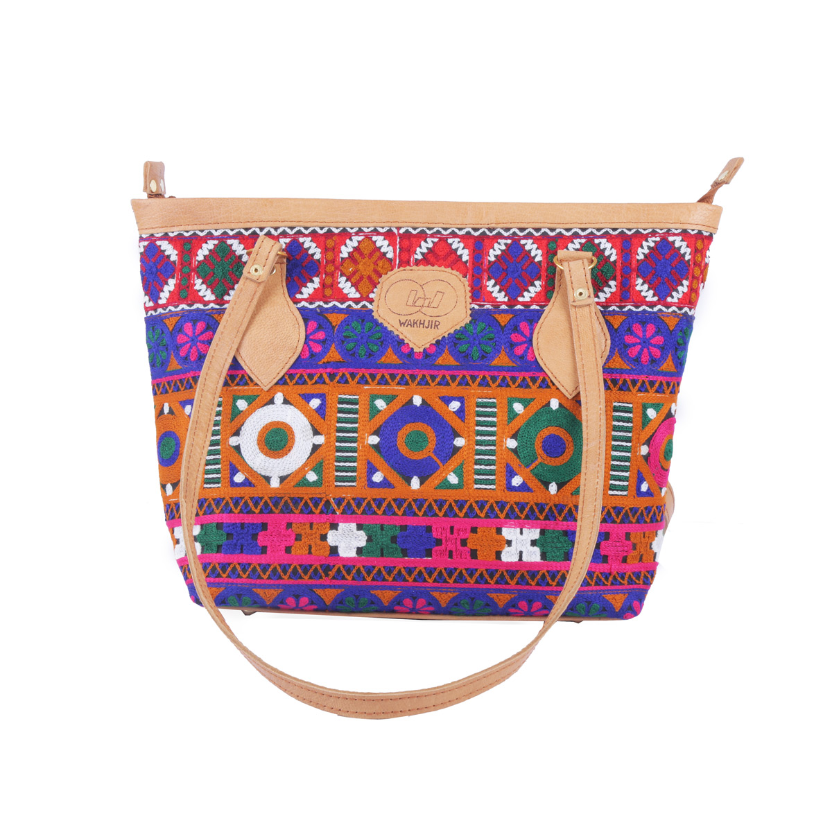 Tote LeatherBag | Handmade Embroidered tote bag