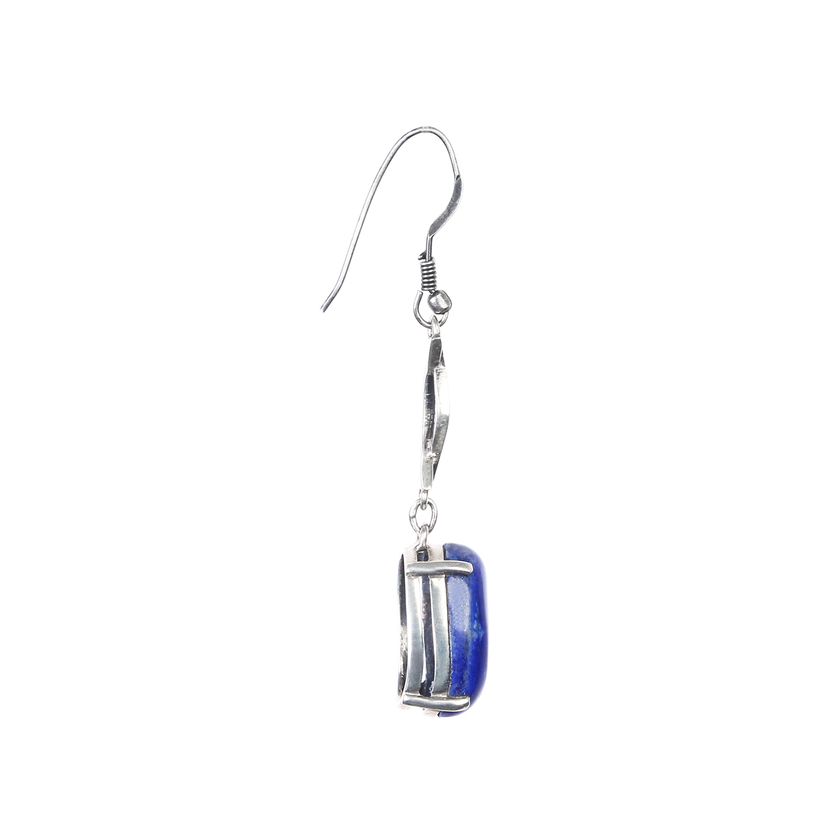 Lapis Lazuli Earrings | Silver Hook Earrings