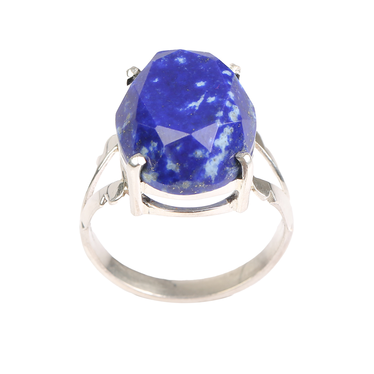 Lapis Lazuli Men's Ring | Silver Solitaire Ring 