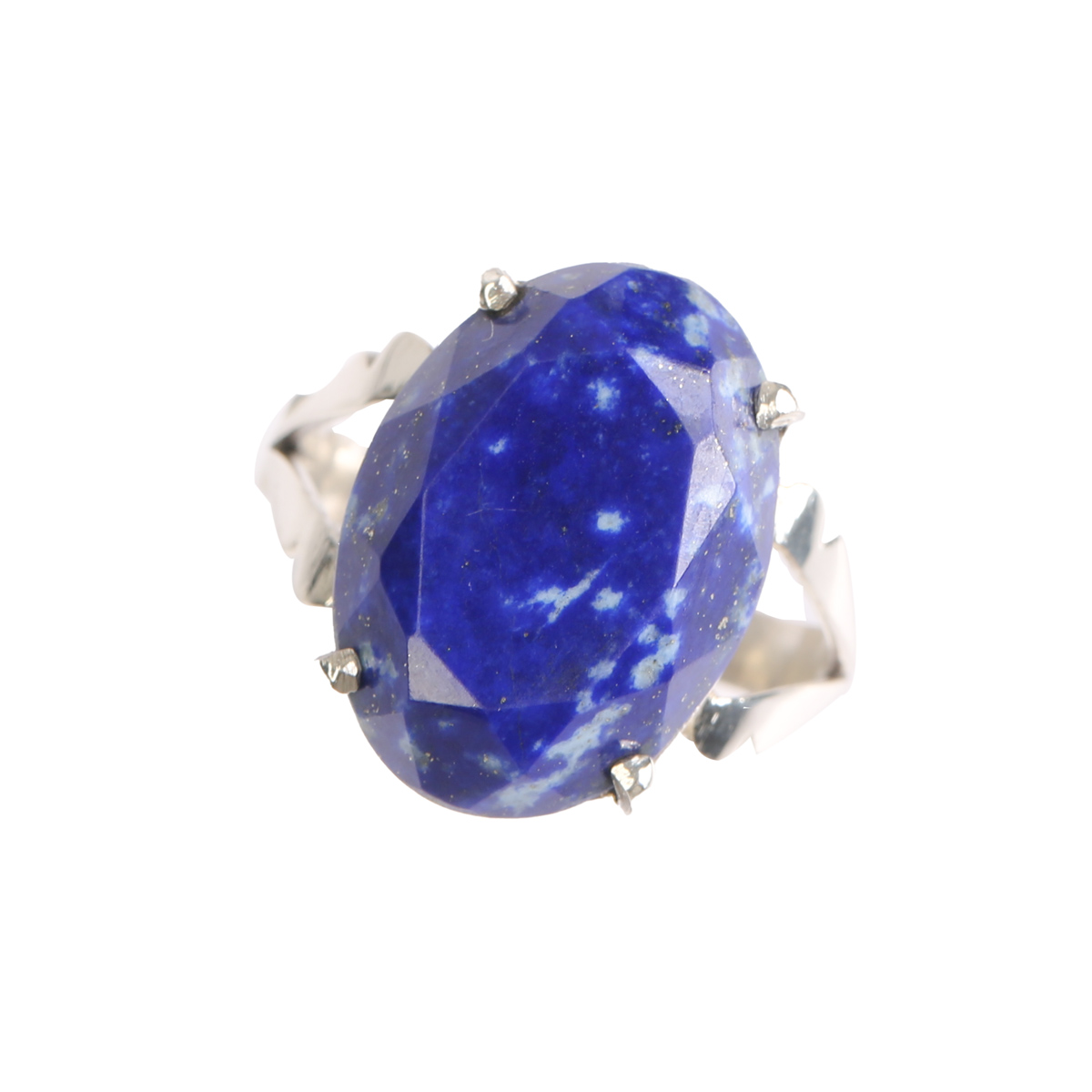 Lapis Lazuli Men's Ring | Silver Solitaire Ring 