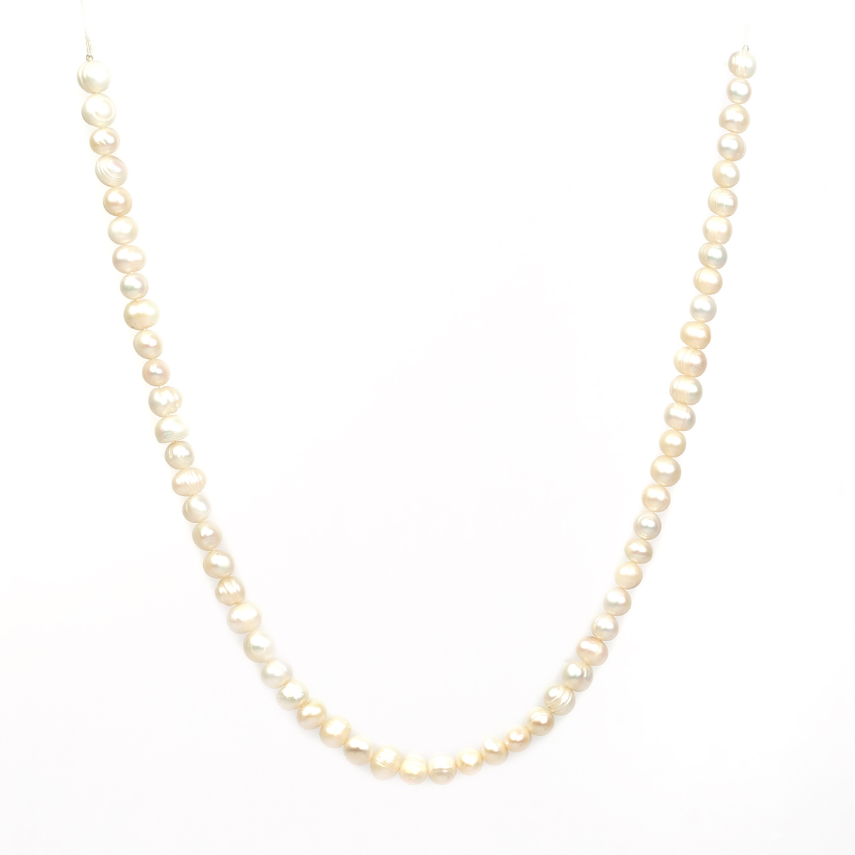 White Pearl Necklace | Fancy Royal Pearl Necklace 