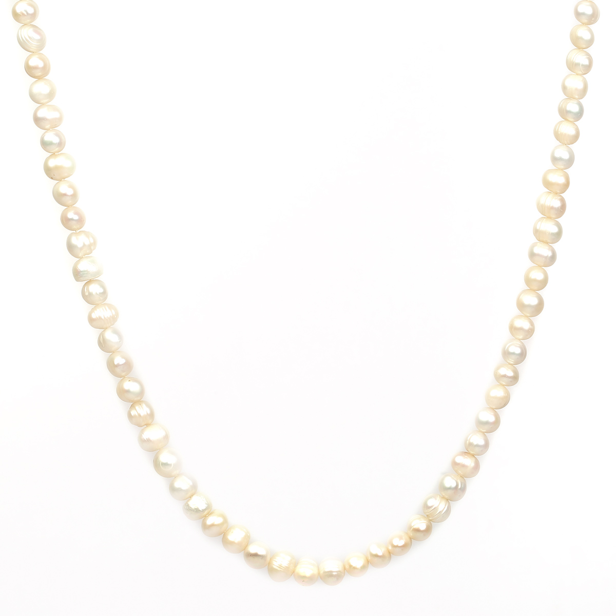White Pearl Necklace | Fancy Royal Pearl Necklace 
