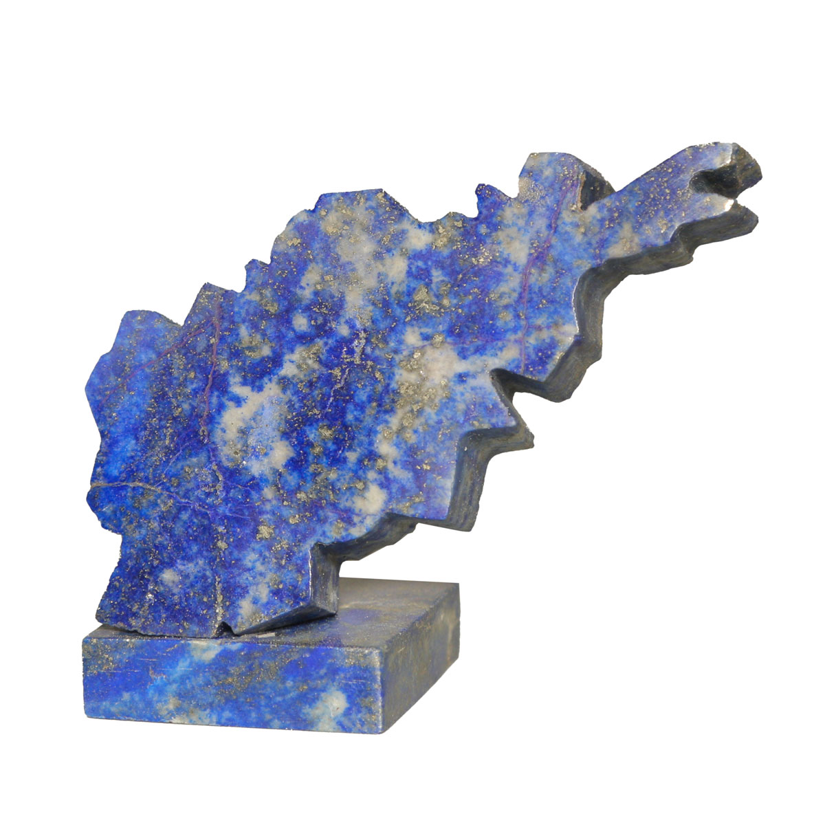 Afghanistan Map on Lapis Stone | Luxury Handmade Afghanistan Map Art