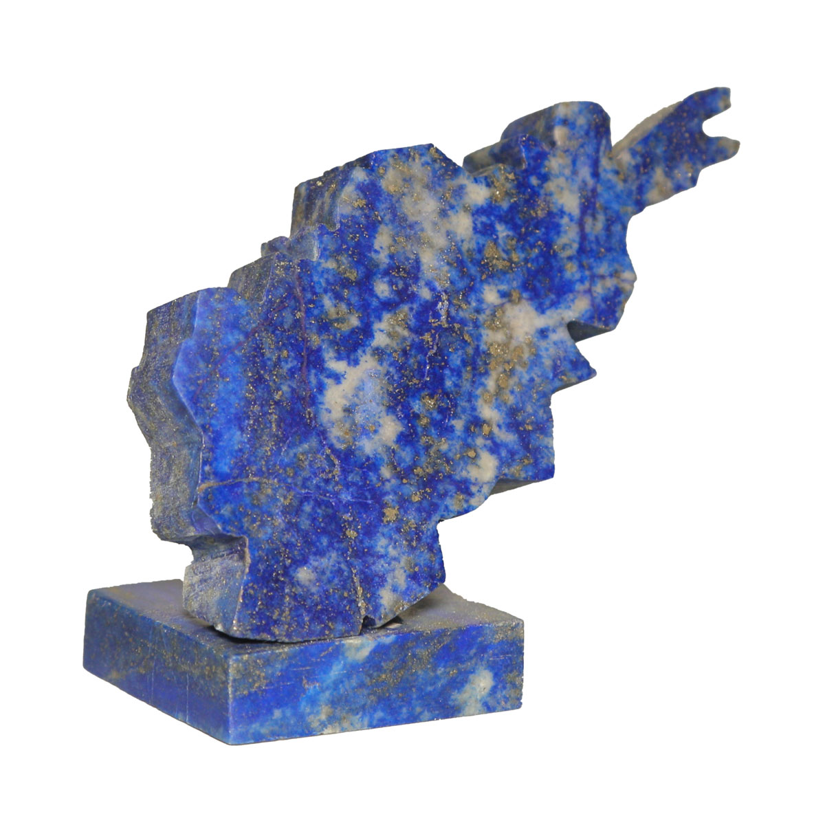 Afghanistan Map on Lapis Stone | Luxury Handmade Afghanistan Map Art