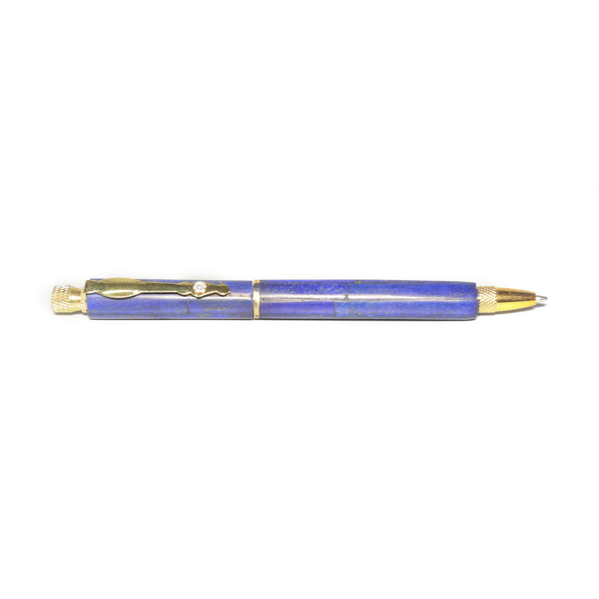 Lapis Stone Pen with Golden Color Nip and Handle