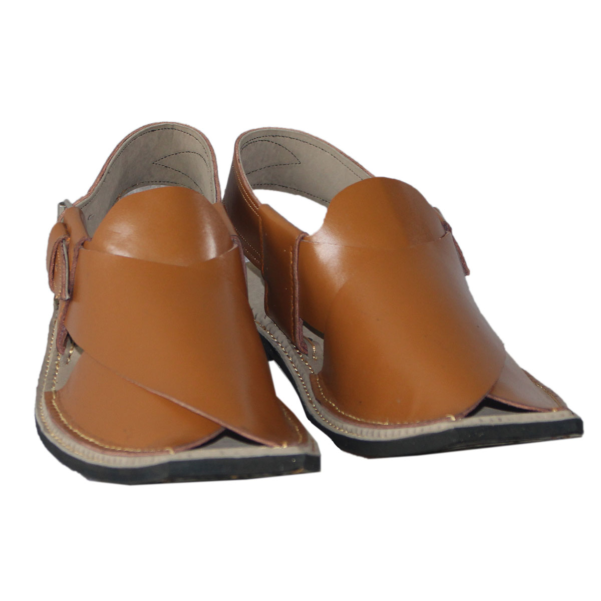 Brown Charsadwal Shoes | Kunar Handmade Traditional Chappal