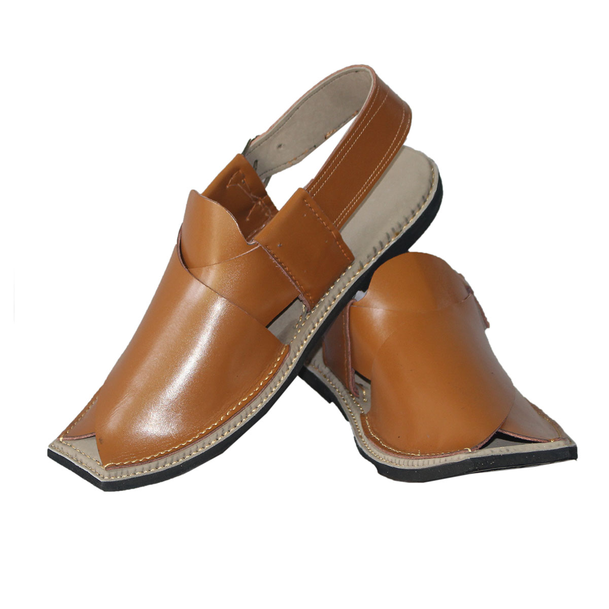 Brown Charsadwal Shoes | Kunar Handmade Traditional Chappal