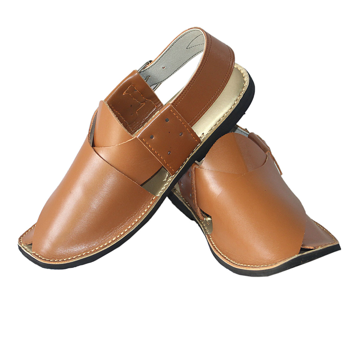 Light Brown Charsadwal Shoes | Kunar Handmade Traditional Chappal