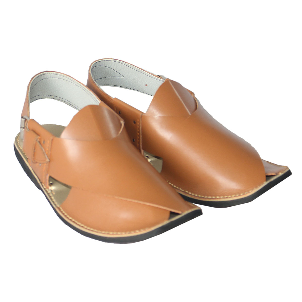 Light Brown Charsadwal Shoes | Kunar Handmade Traditional Chappal