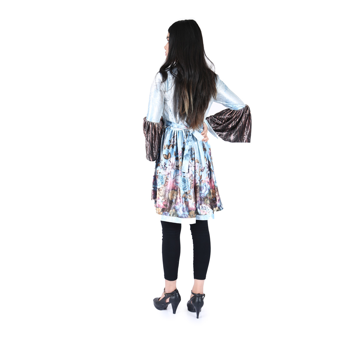Afghan baby Blue Short Dress