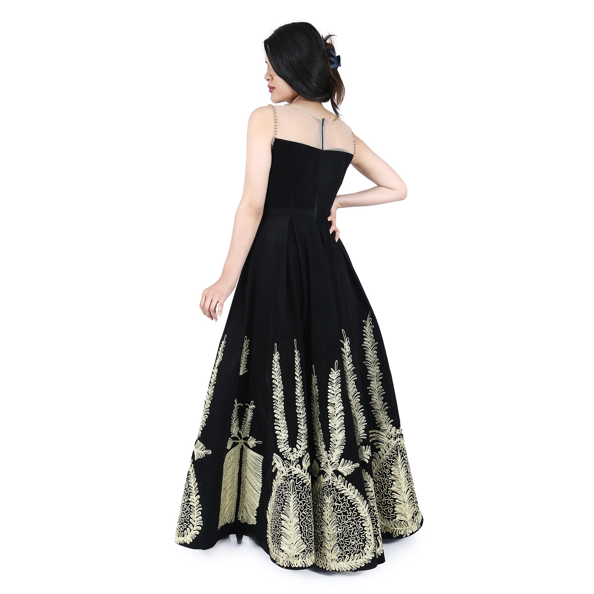 Party Long Velvet Dress