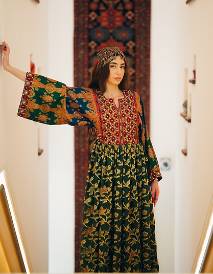Balouch Hand Embroidered Floral dress