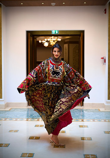 Hand-embroidery Nooristani Woven Jewels & Embellishments Dress
