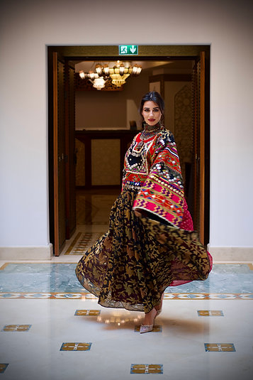 Hand-embroidery Nooristani Woven Jewels & Embellishments Dress