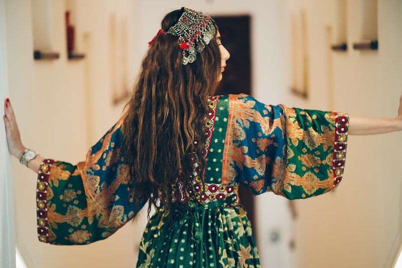 Balouch Hand Embroidered Floral dress