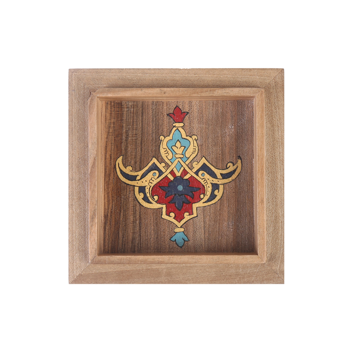 Nuristani Wooden Gift Box | Square Jewel Box