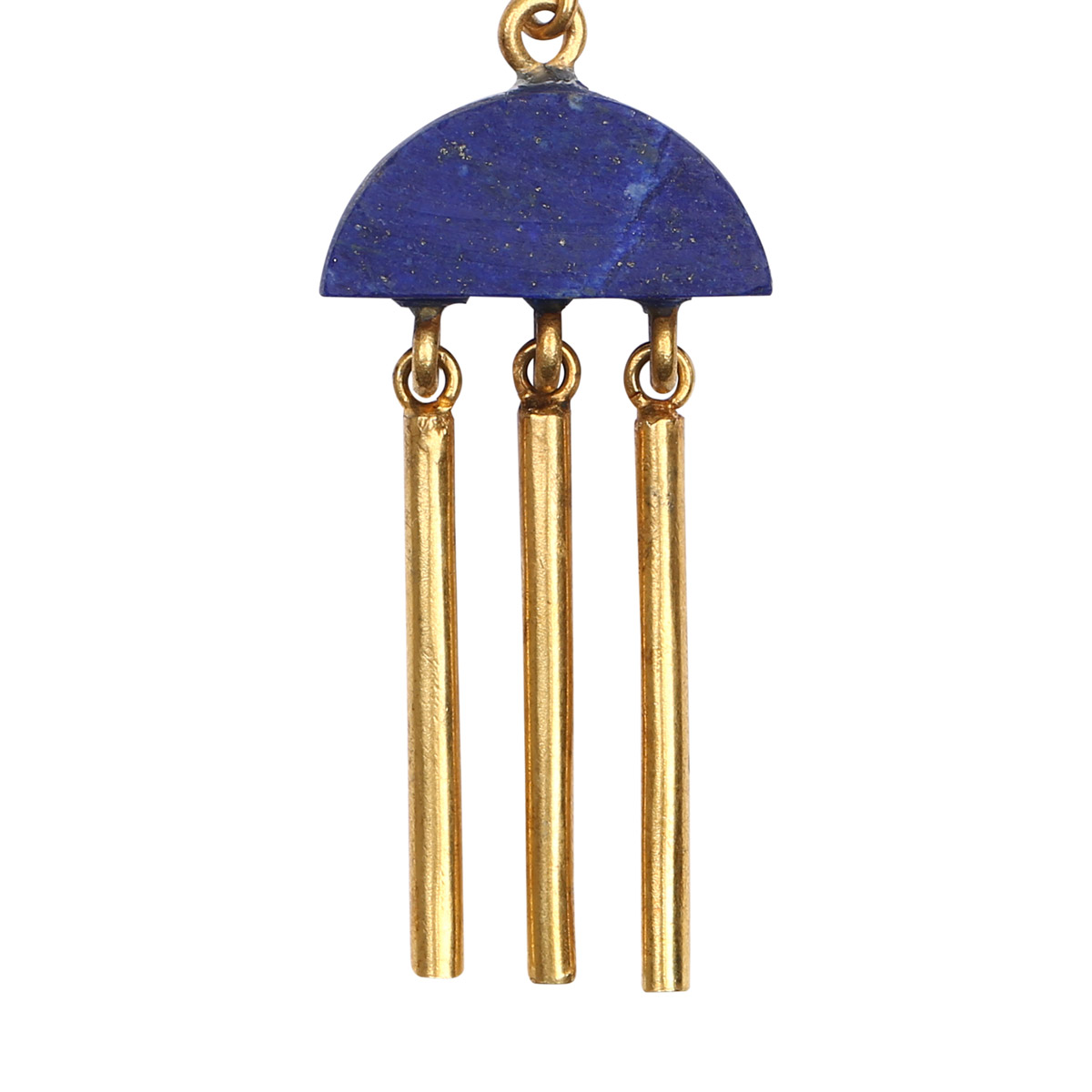 Lapis Lazuli Dangle Earrings | Bronze Hook Earrings