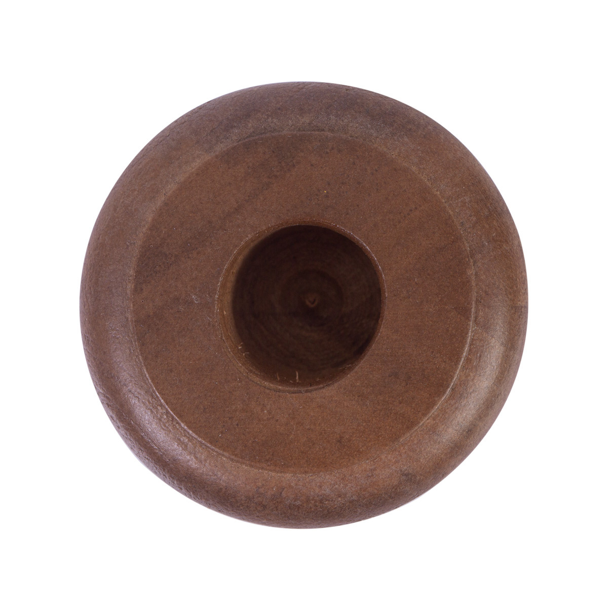Walnut Round Candleholder | Fine Carved Nuristani Candle Holder