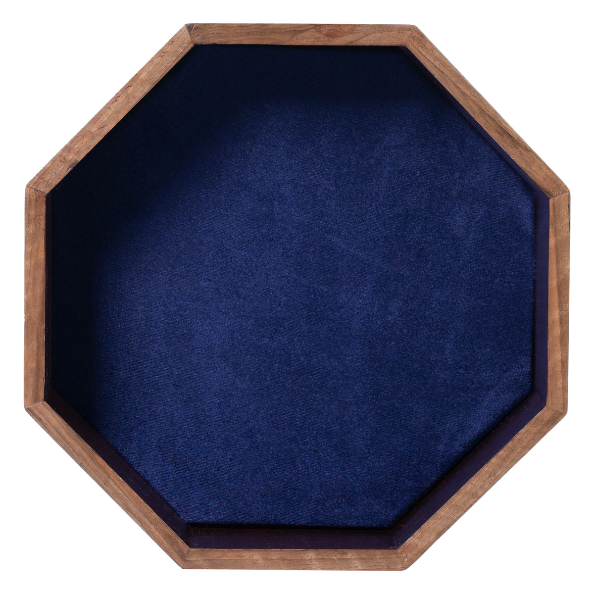 Walnut Wood Jewelry Box | Octagonal Carved Jewel Box