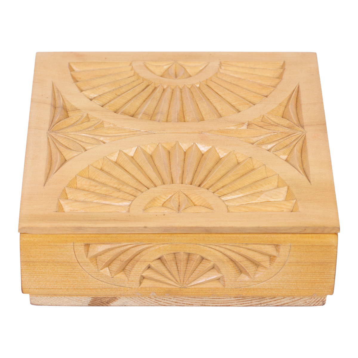 Archa Wood Jewelry Box | Nuristani Carved Watch Box