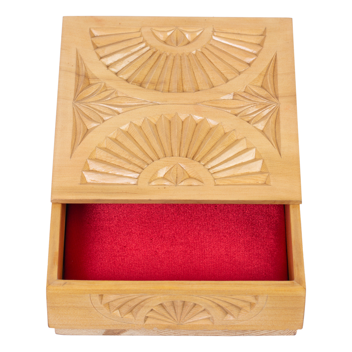 Archa Wood Jewelry Box | Nuristani Carved Watch Box