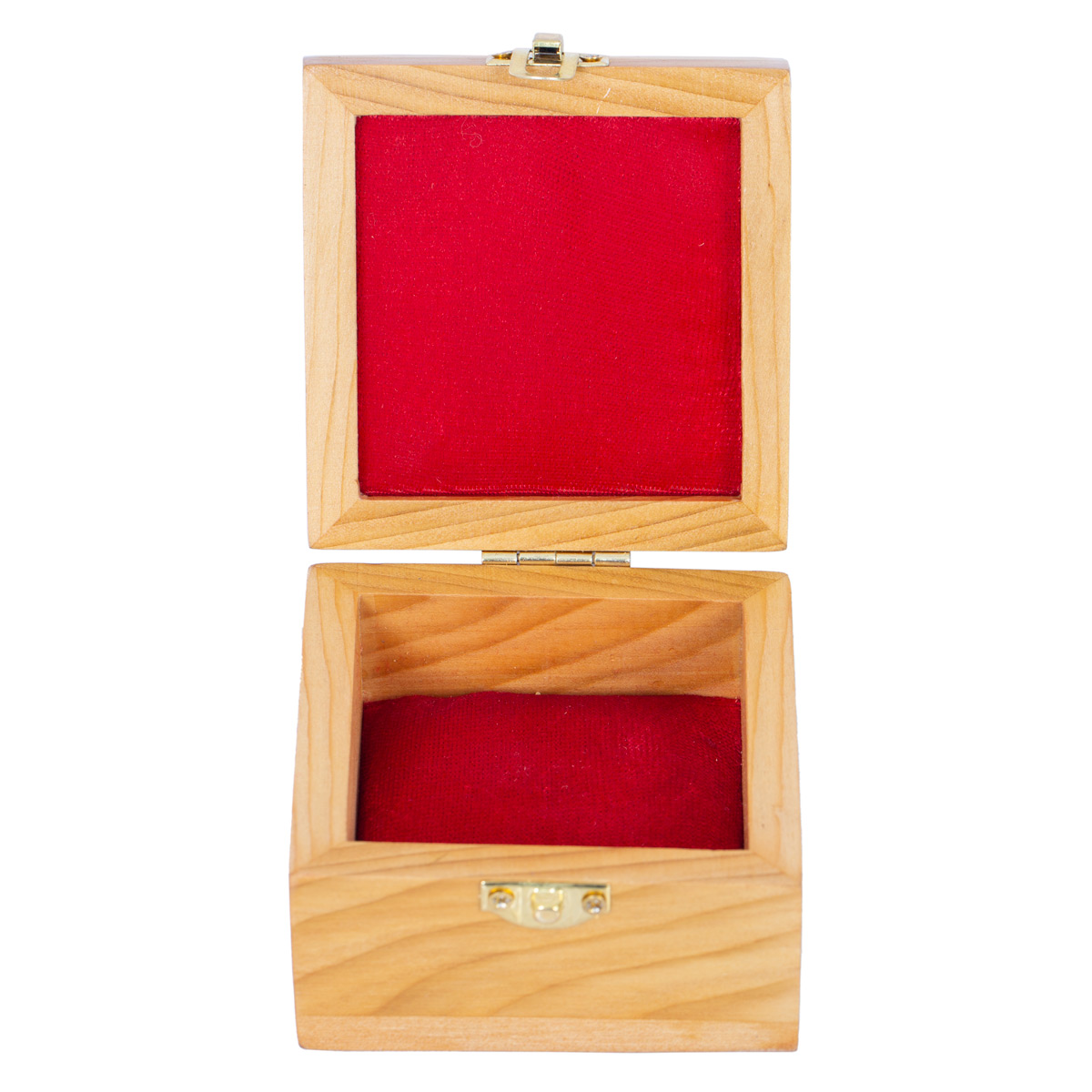 Square Wooden Watch Box | Carved Wooden Jewel Box