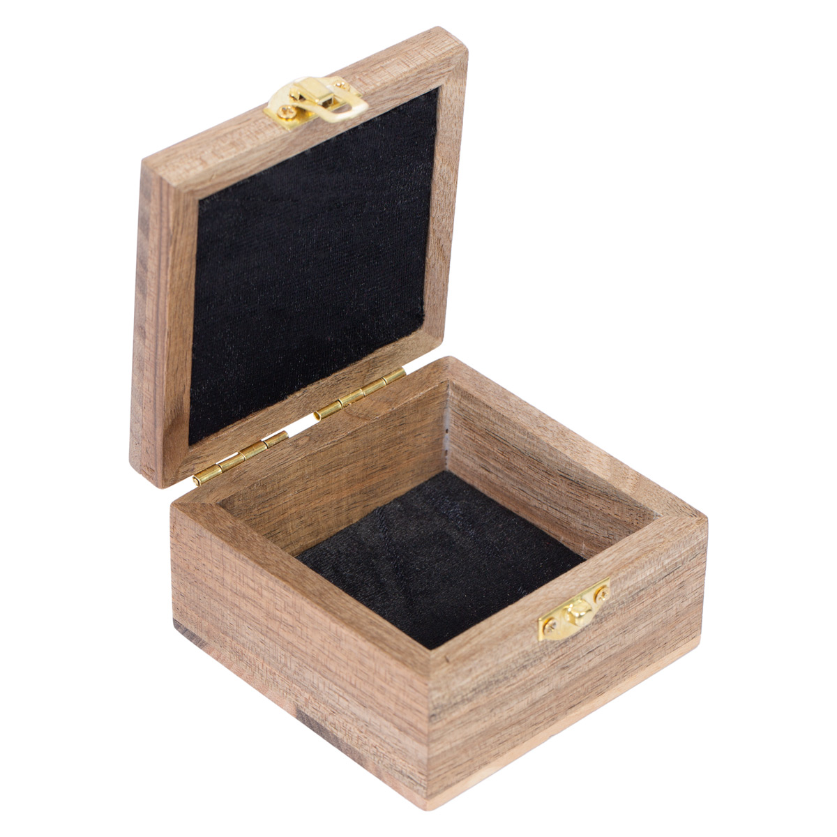 Archa Wood Square Watch Box | Wooden Carved Jewel Box