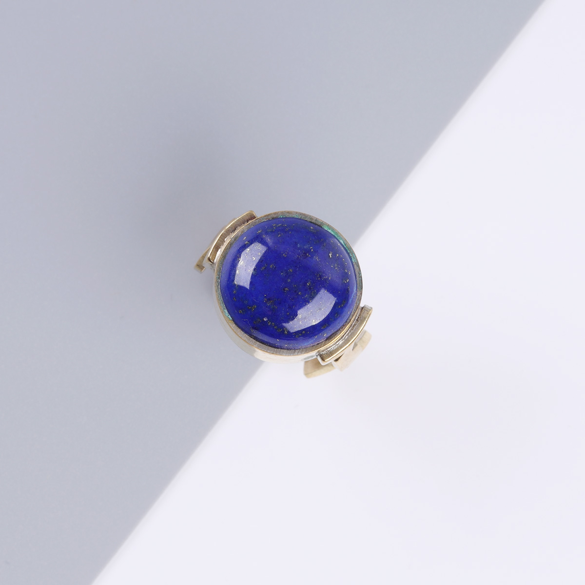 Gold Plated Ring | Lapis Stone Ring 