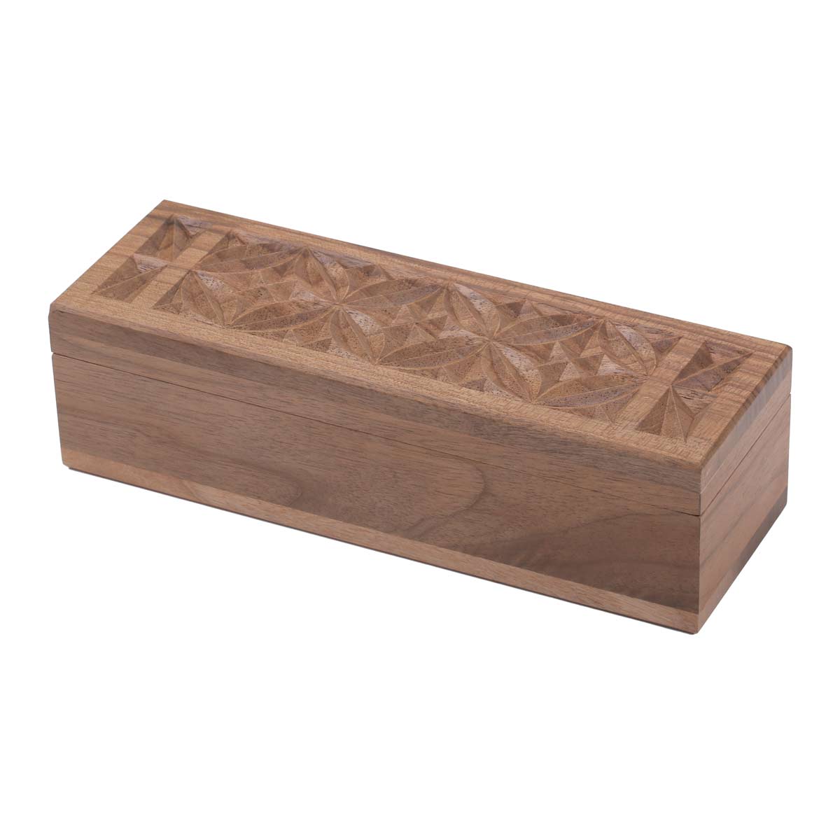 Rectangle Wooden Gift Box | Fine Carved Gift Box