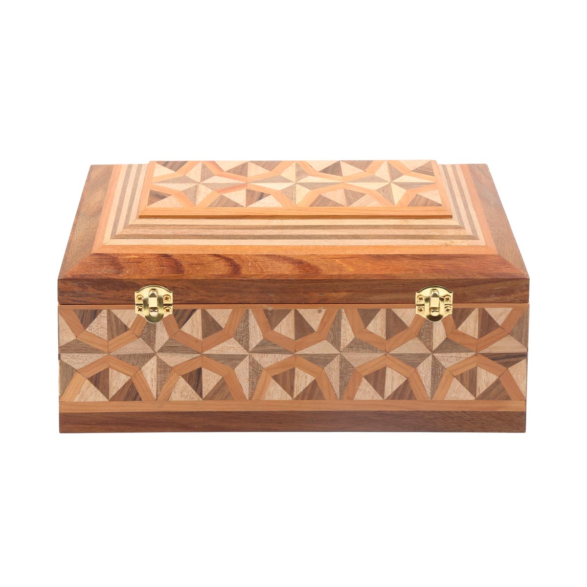 Archa Wood Moaraq Engraved Jewelry Box | Handmade Rectangle Jewel Box