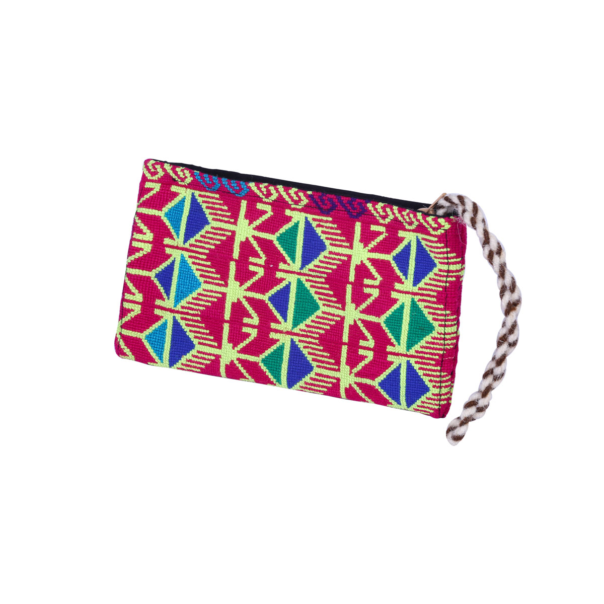 Red Embroidered Handbag