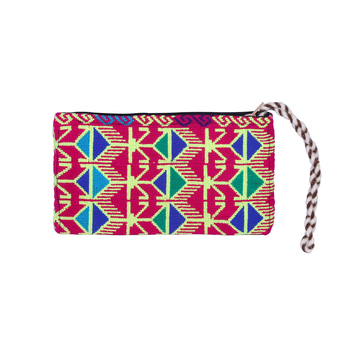 Red Embroidered Handbag