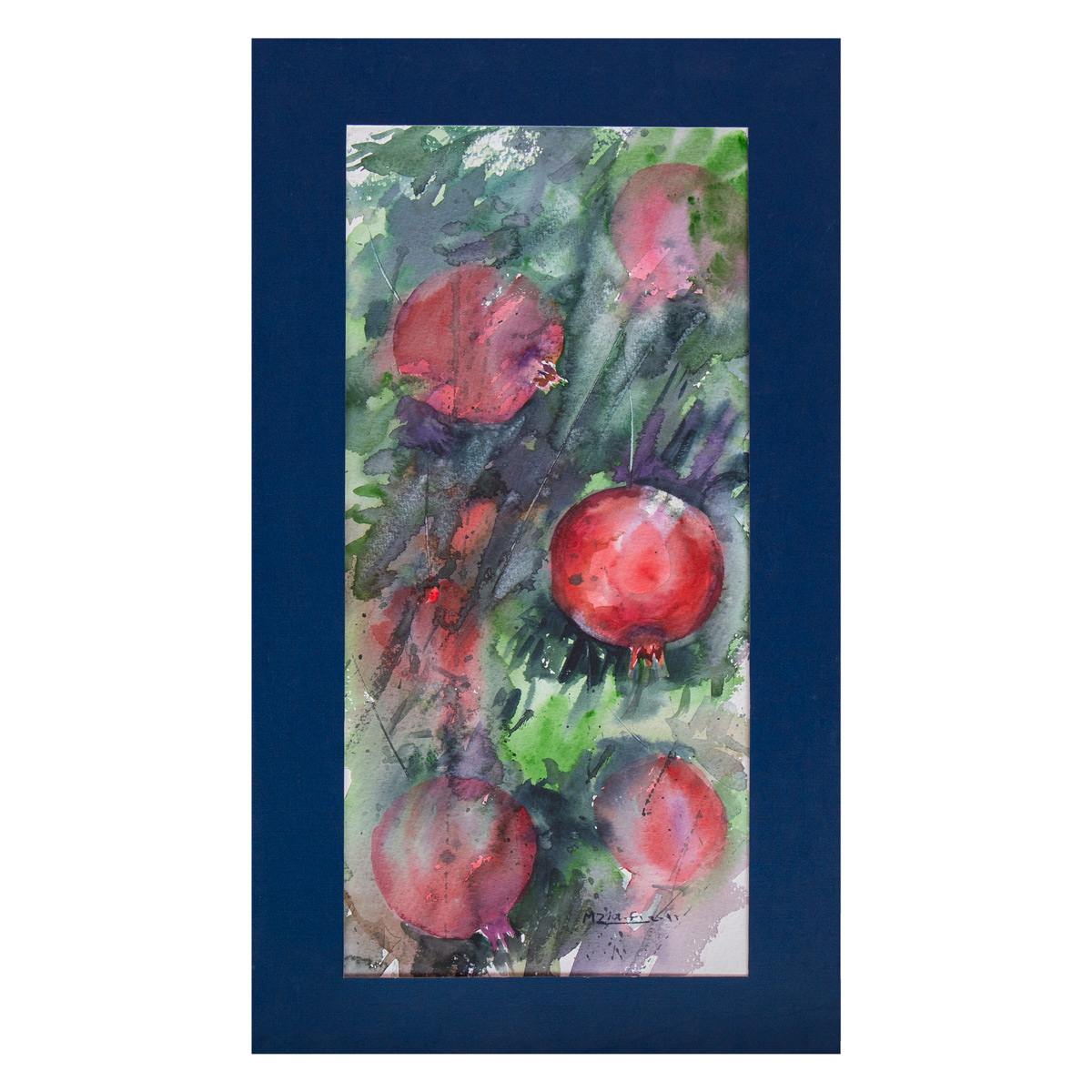 Pomegranate Artwork| Water Color Painting