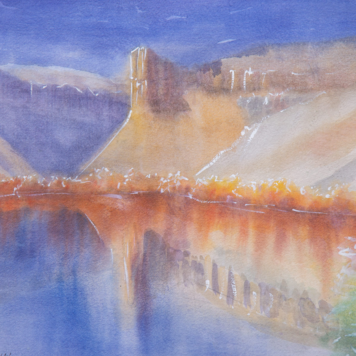 Band-e-Amir Painitng| Water Color Artwork