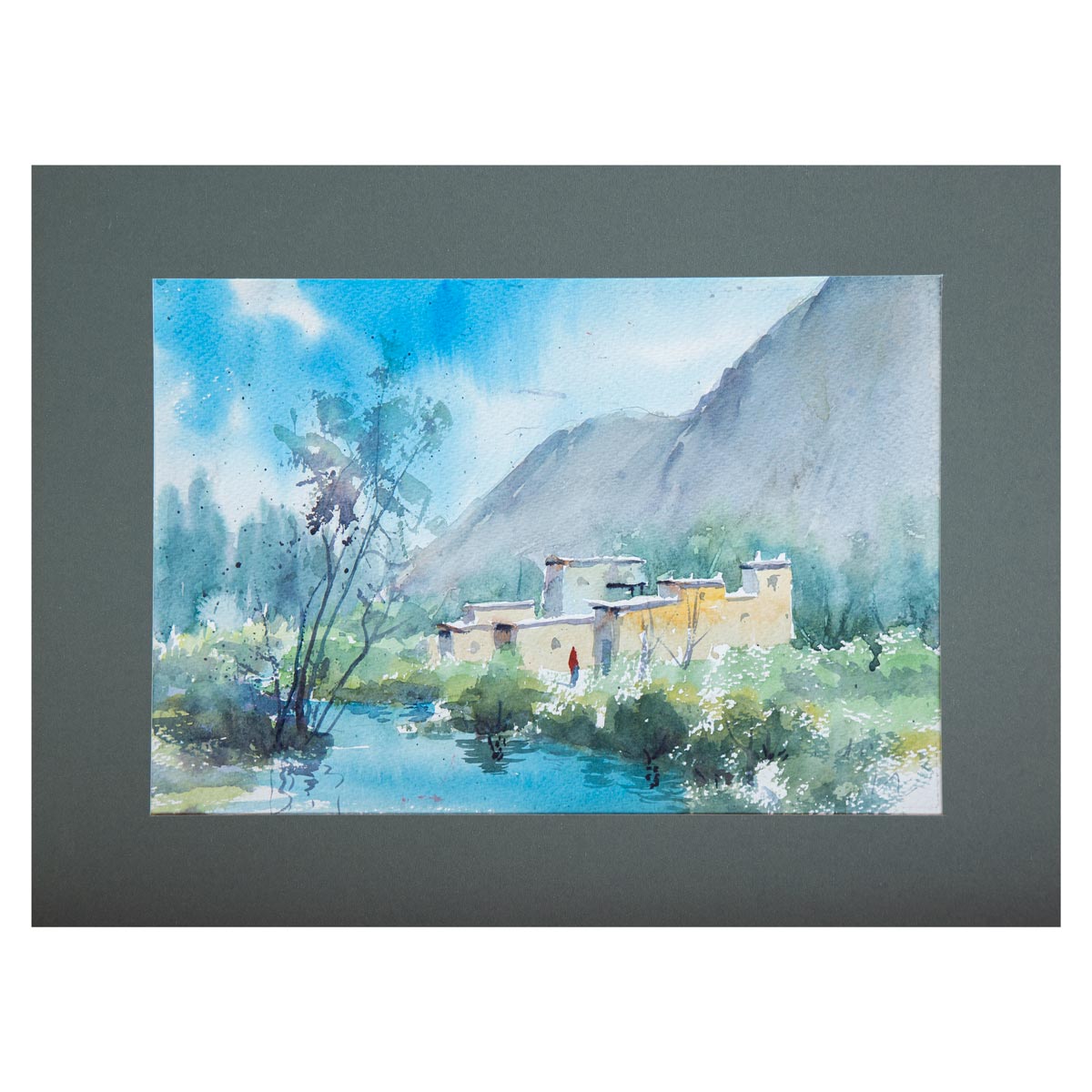 Village Painting| Water Color Portrait