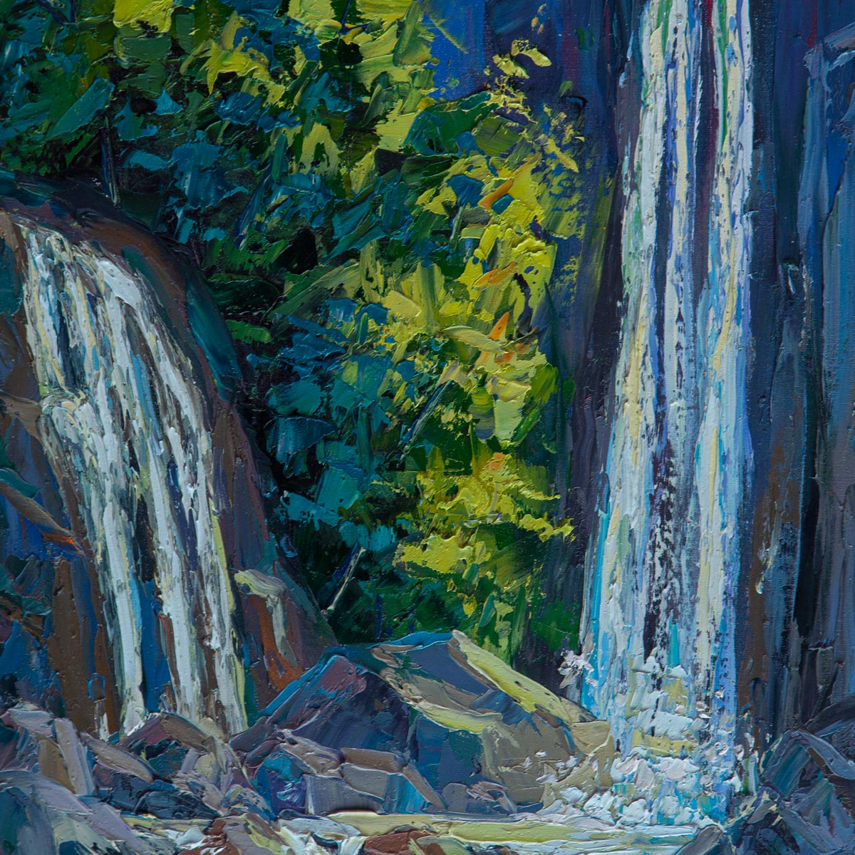 Waterfall Painting| Water Color Artwork