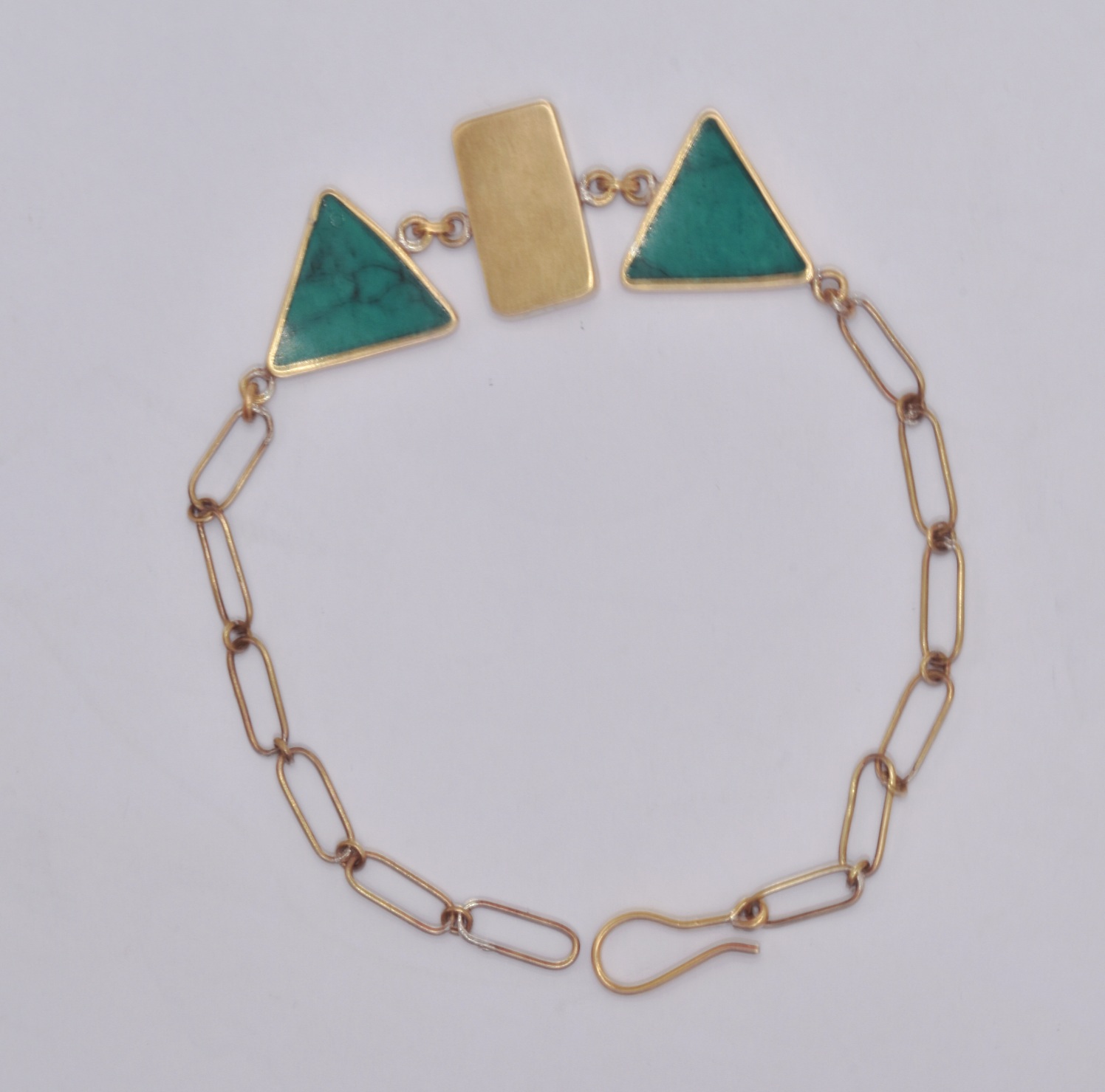 Turquoise and Gold Bracelet