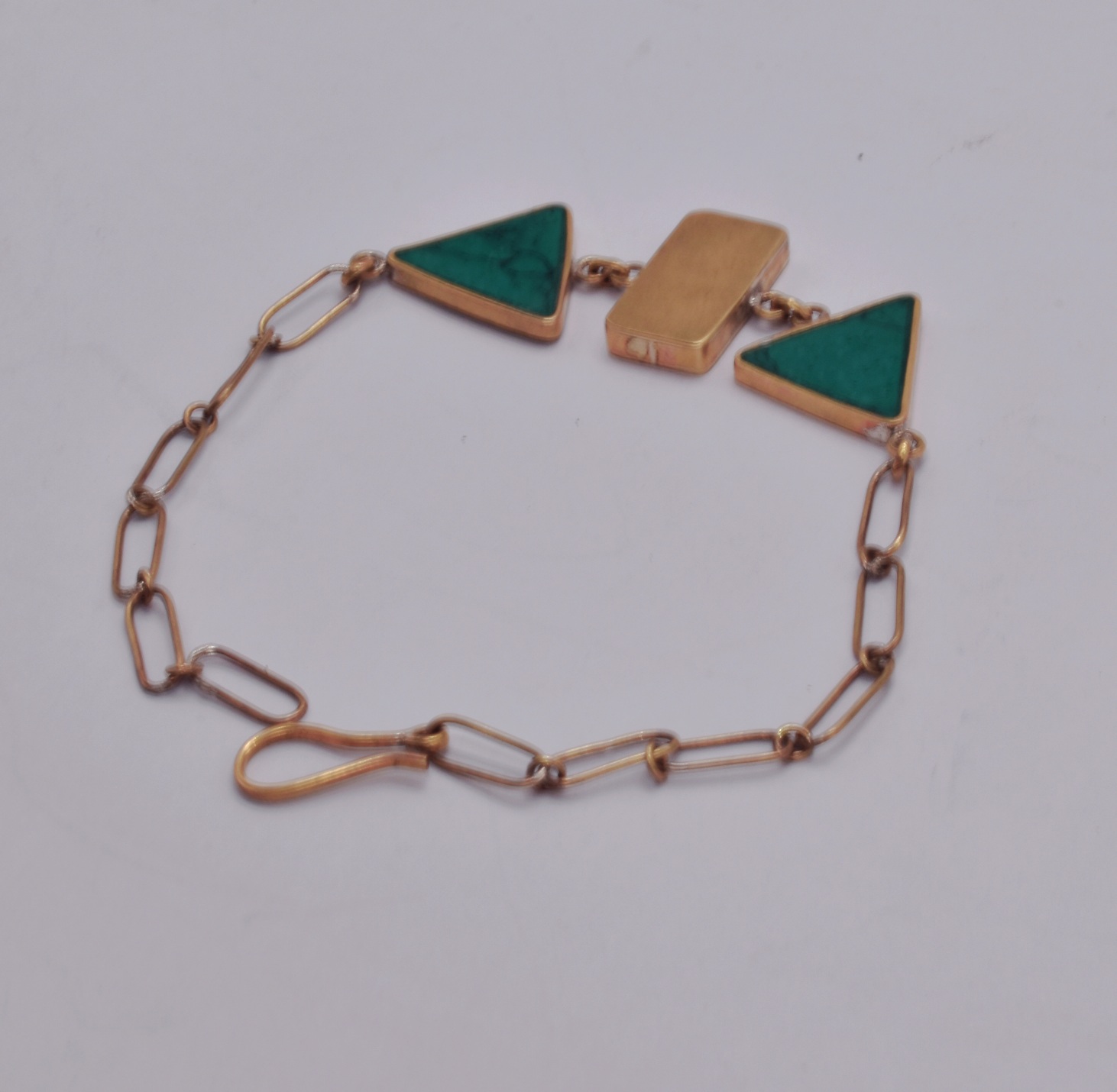 Turquoise and Gold Bracelet
