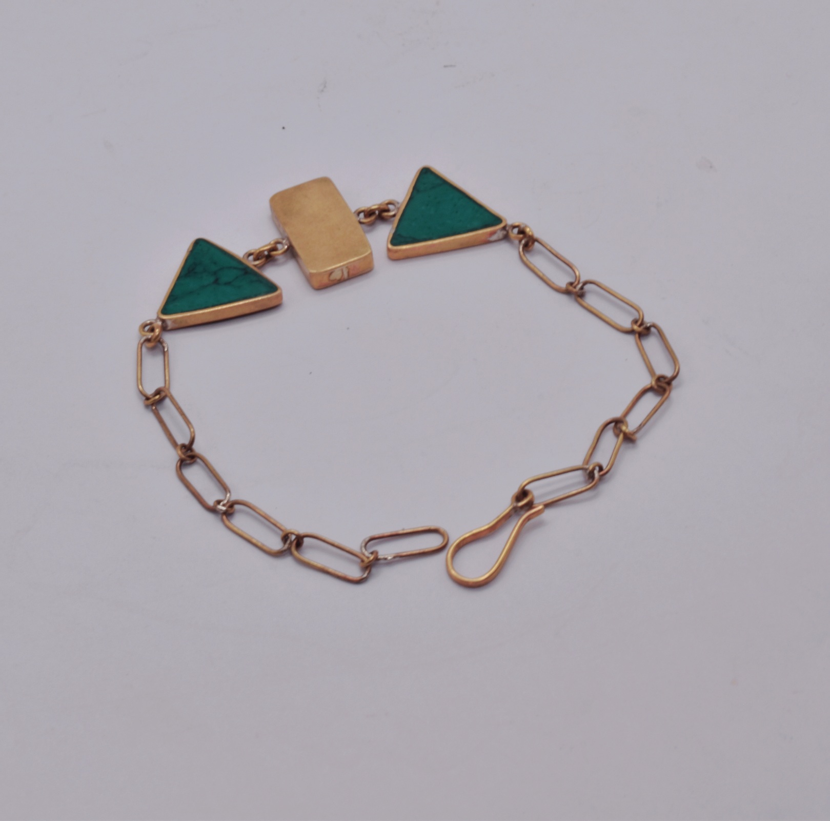 Turquoise and Gold Bracelet