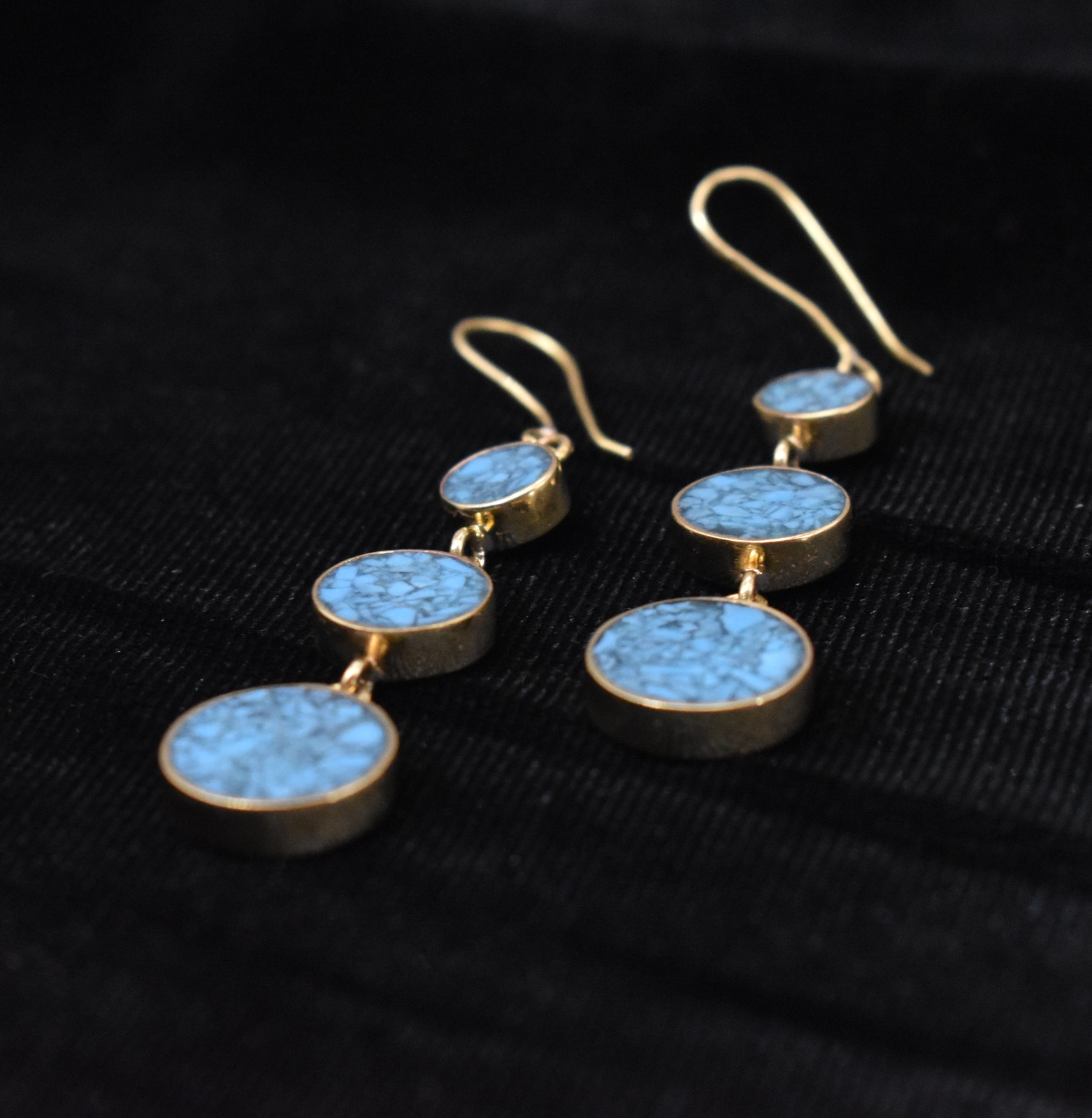 Triple Round Earring
