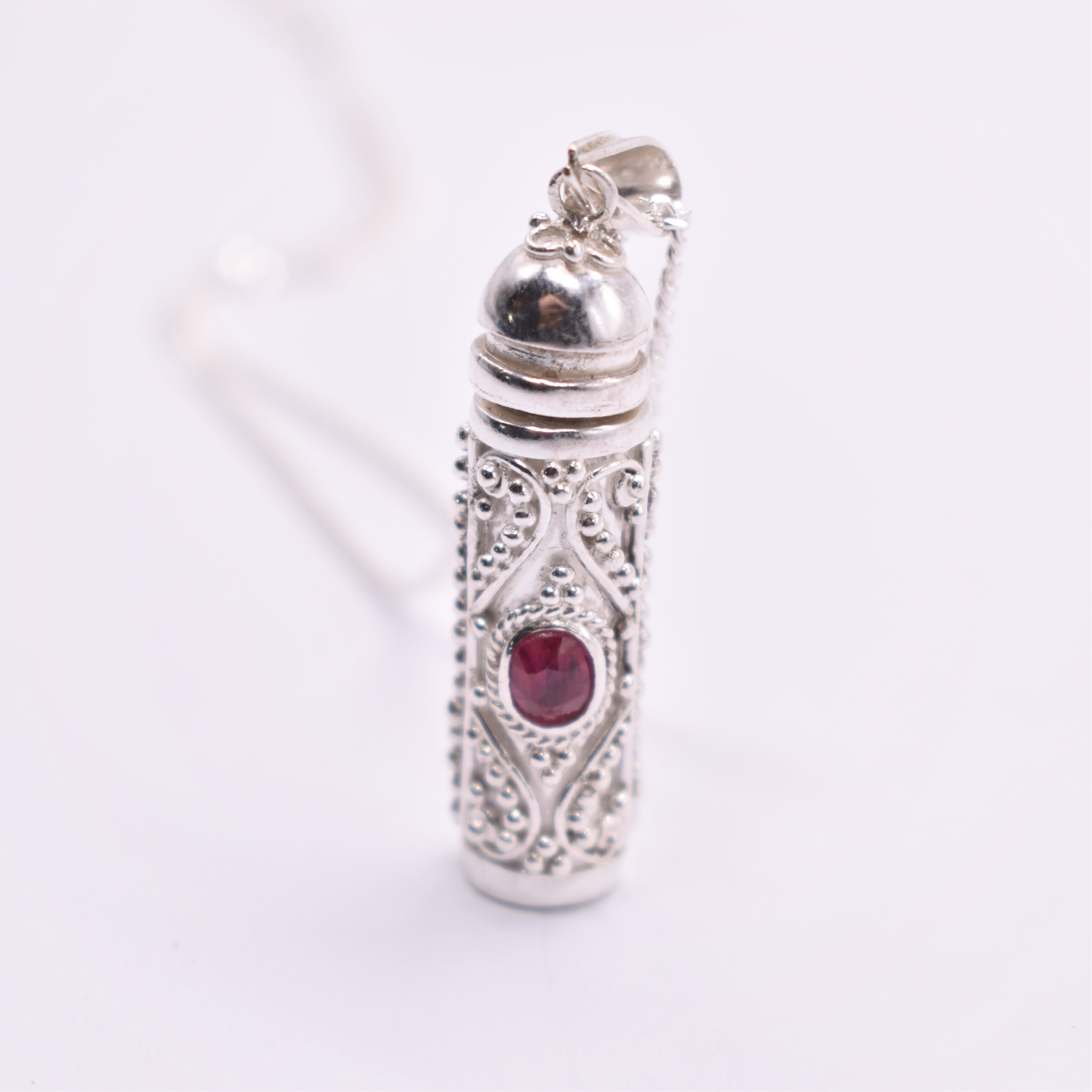 Silver Ruby Pendant