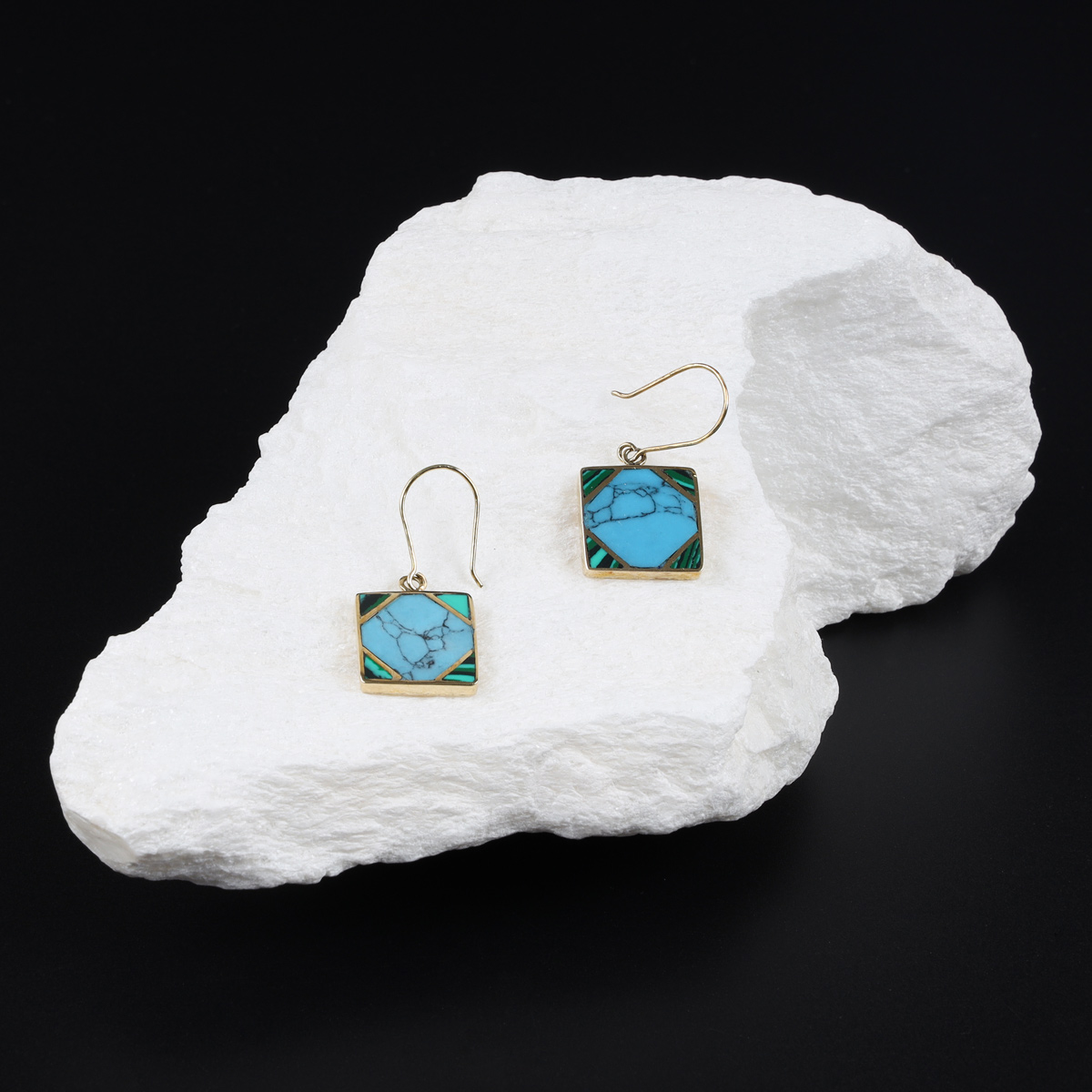 Blue Earrings, Turquoise