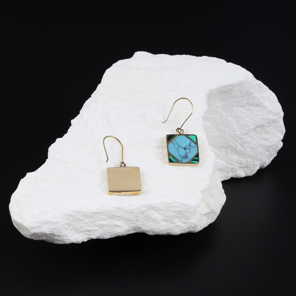 Blue Earrings, Turquoise