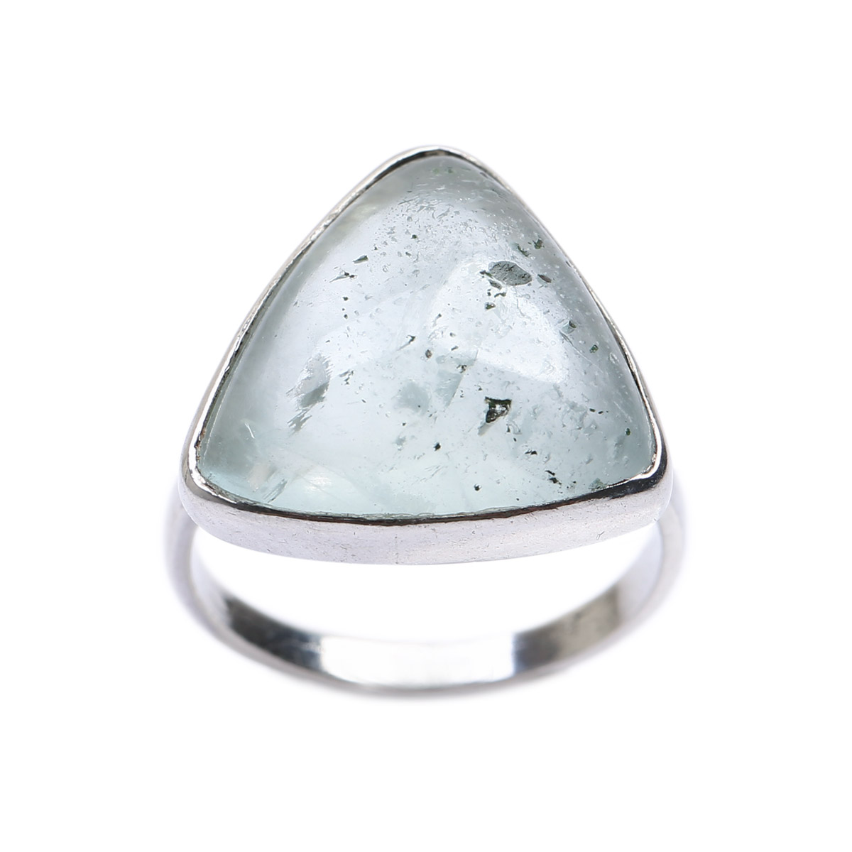 Aquamarine Gold Plated Men's Ring | Silver Bronze Ring